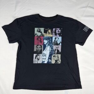 Taylor Swift The Eras Tour Concert‎ T-Shirt Black Graphic Tee US Tour Dates L
